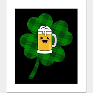 Cute Plaid Beer Posters and Art